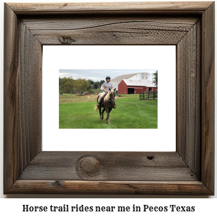 horse trail rides near me in Pecos, Texas